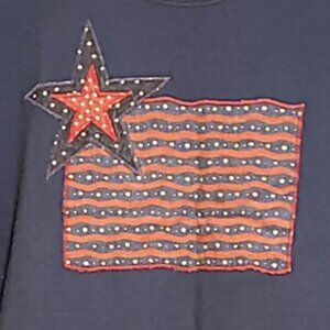 Patriotic Patchwork long sleeve size M